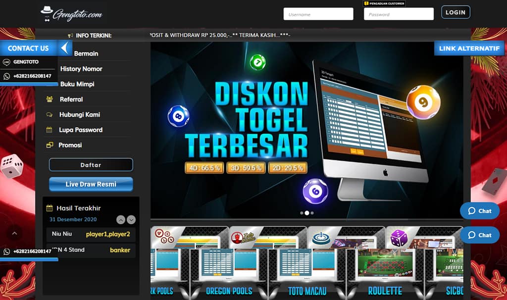 Diskon togel terbesar di Gengtoto