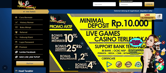 Minimal deposit hanya 10 ribu dan disertai live casino games lengkap