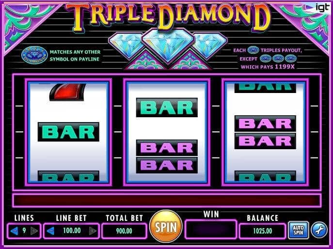 Triple Diamond Slot Online